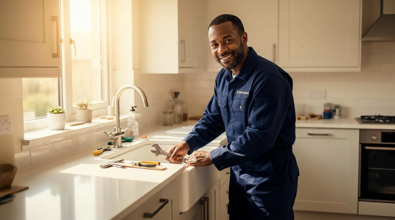 Elevate Maintenance tradesman fitting a kitchen in Manchester
